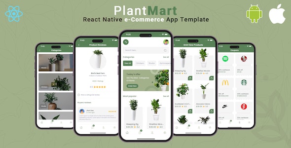 PlantMart | React Native eCommerce App Template