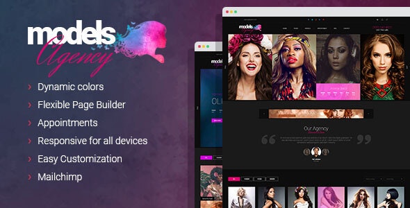 Models Agency – Fashion Portfolio WordPress theme