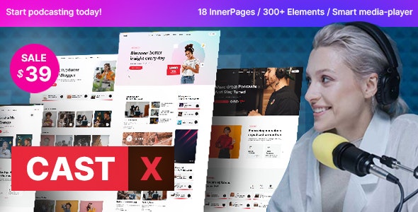 Castx – Podcast WordPress Theme