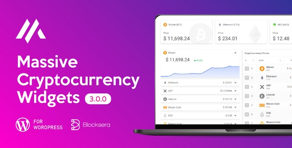 Massive Cryptocurrency Widgets | Crypto Plugin  3.2.7