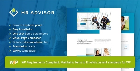 HR Advisor | Human Resources  Recruiting WordPress Theme