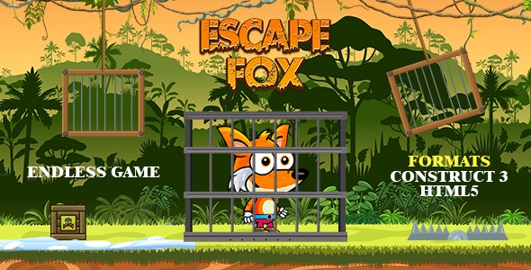 Escape Fox Game (Construct 3 | C3P | HTML5) Endless Game