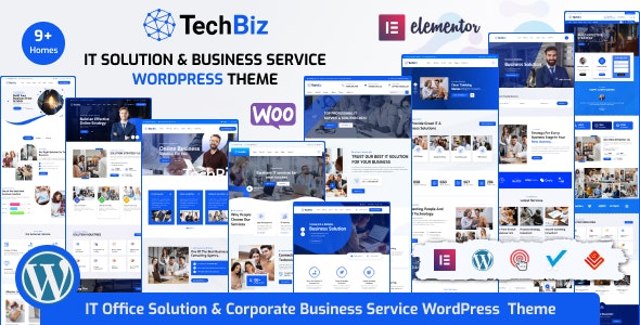 Techbiz – IT Solution  Business Consulting Service WordPress Theme