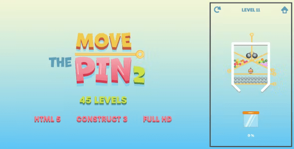 Move The Pin 2 – HTML5 Game (Construct3)