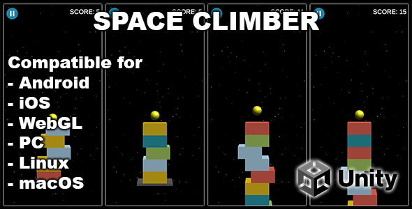 Space Climber – Unity Hyper Casual Game With Admob