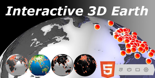 HTML5 Globe – Interactive 3D Earth