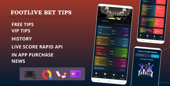Footlive Football Prediction Android App With PHP Laravel Admin Panel.