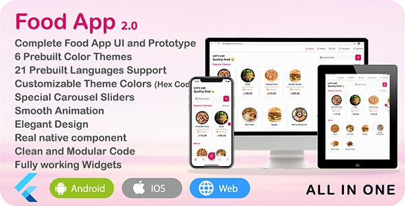 Food App – Flutter UI Theme