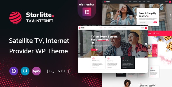 Starlitte – TV  Internet Provider WordPress Theme 1.0.7