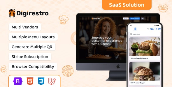 DigiRestro – Multi Vendor SaaS Restaurant QR Menu Generator 2.1