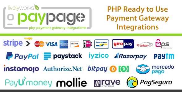 PayPage – PHP ready to use Payment Gateway Integrations 1.8.1