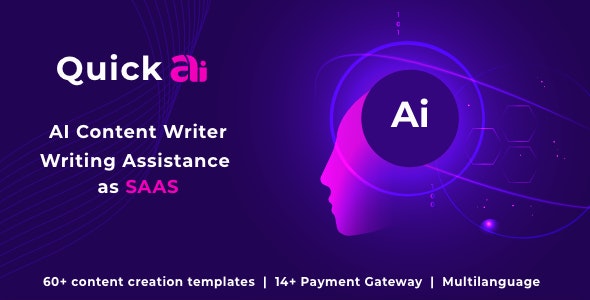 QuickAI OpenAI – ChatGPT – AI Writing Assistant and Content Creator as SaaS 4.3