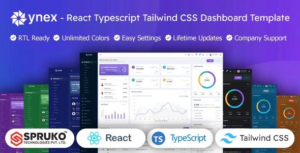 Ynex – React TypeScript Admin Dashboard Tailwind Template