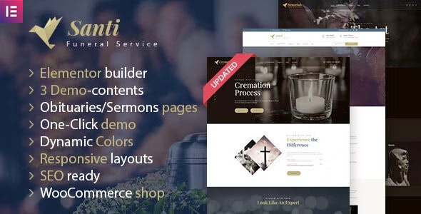 Santi –  Funeral Home WordPress Theme