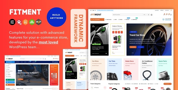 Fitment – Auto Parts Theme for Elementor WordPress WooCommerce