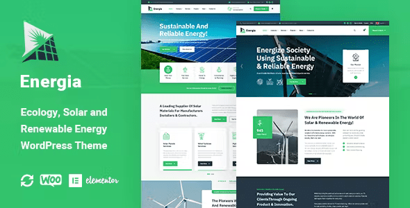 Energia – Renewable Energy WordPress Theme