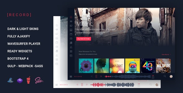 Rekord – Ajaxify Multipourpose Music Podcast & Events Multipurpose HTML Template 1.3.1