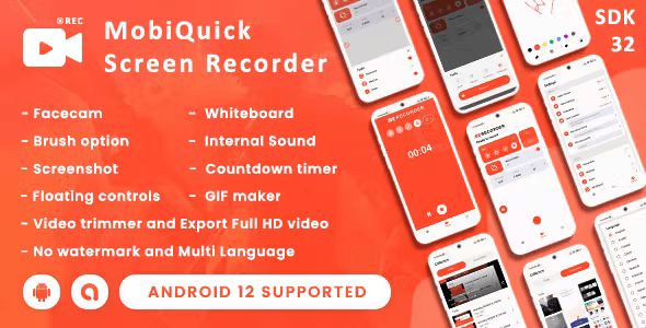 MobiQuick Screen Recorder(Android 12 Supported)