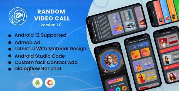 Random Video Call App| Android App| Admob Ads