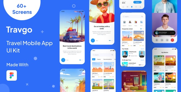 Travgo – Travel Mobile App Ui Kit Template