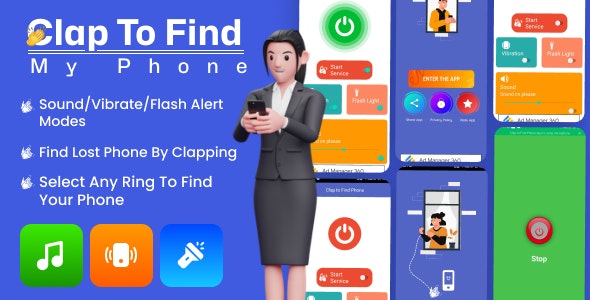 Clap to Find My Phone – Find my Device – Find my Phone by clap – Mobile Finder