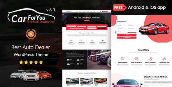 Auto CarForYou – Responsive Car Dealer WordPress Theme