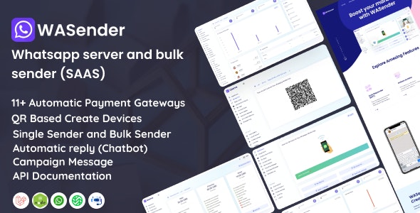 WASender – Whatsapp server and bulk sender (SAAS)  4.3