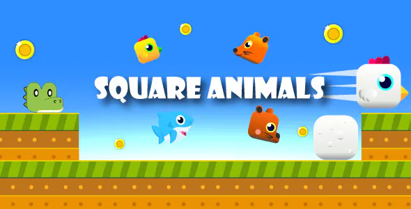 Square Animals | Unity Casual Complete Project for Android and iOS