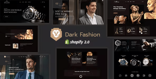 Dark Fashion – Watch, Jewel & Blazer Shopify Theme