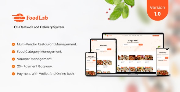 FoodLab – On demand Food Delivery System 2.0