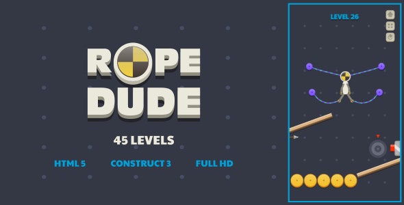 Rope Dude – HTML5 Game (Construct3)