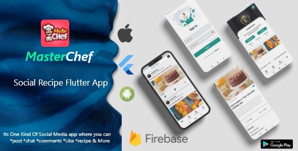 MasterChef – Social Recipe Flutter App With Firebase