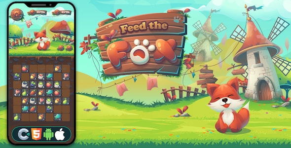 Feed The Fox – HTML5 Game,Construct 3