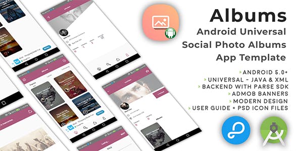 Albums | Android Universal Photo Albums Sharing App Template