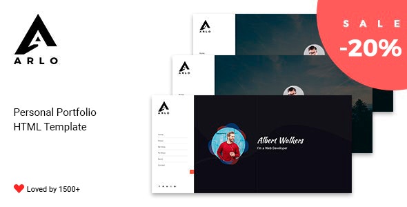 Arlo – Personal Portfolio HTML Template