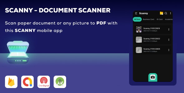 Scanny Document Scanner – PDF Scanner + A Premium Android document Scanner