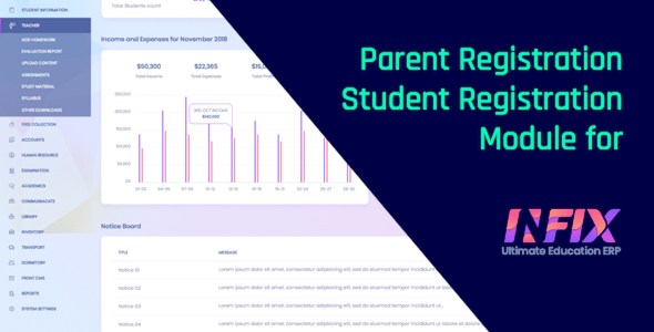 Online Student Registration Module for InfixEdu