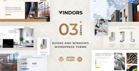 Vindors – Windows & Doors Company WordPress Theme 1.0.7