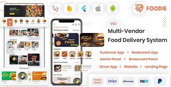 Foodie | UberEats Clone | Food Delivery App | Multiple Restaurant Food Delivery Flutter App 7.3