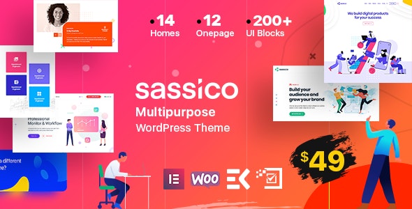 Sassico – Saas Startup Multipurpose WordPress Theme 3.2.5