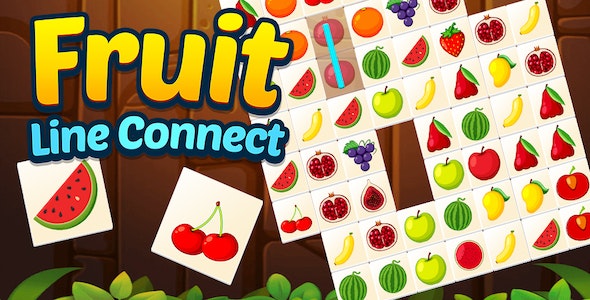 Fruit Line Connect + Top Puzzle Game + Ready For Publish (Android + IOS)