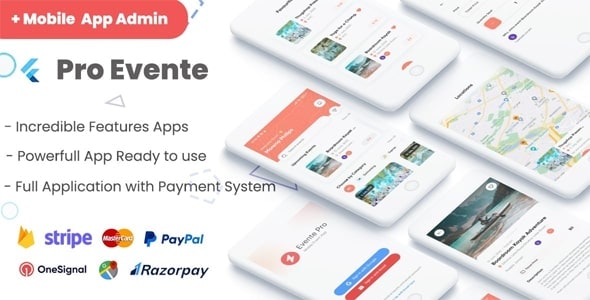 Evently full application using Flutter with Payment System