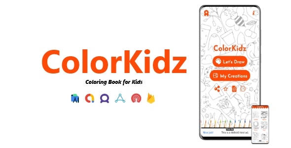 ColorKidz – Kids Coloring Book + GDPR | ADMOB, FIREBASE, ONESIGNAL