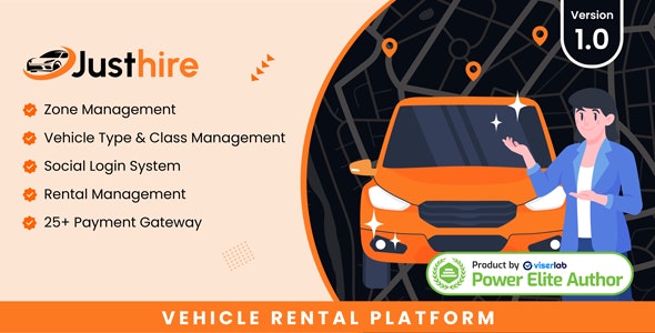 Justhire – Vehicle Rental Platform 2.0