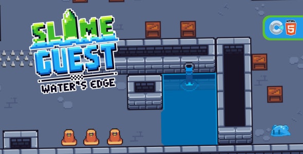 Slime Quest Water#39;s Edge – HTML5 Game (C3p)