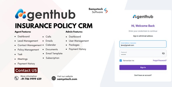 AgentHub – Insurance Agent CRM | Policy Management CRM | Policy Management System