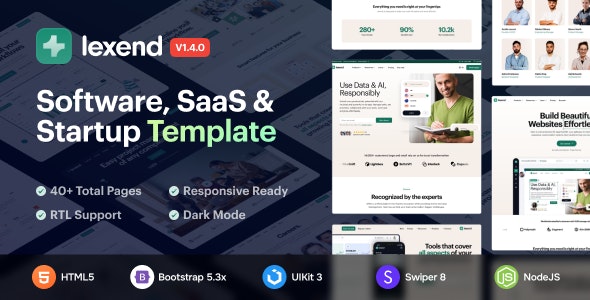 Lexend – Software, SaaS & Startup HTML5 Template 2.1.0