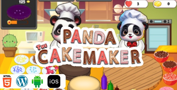 Panda The Cake Maker – HTML5  game