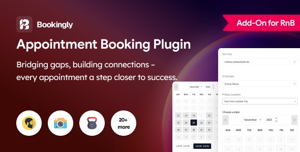 Bookingly – Appointment Booking Plugin For WooCommerce  RnB