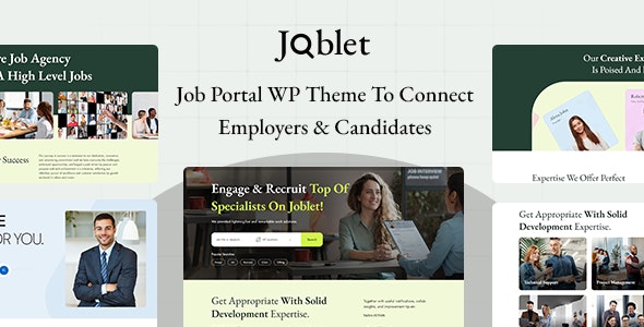 Joblet – Job Recruitment Services WordPress Theme